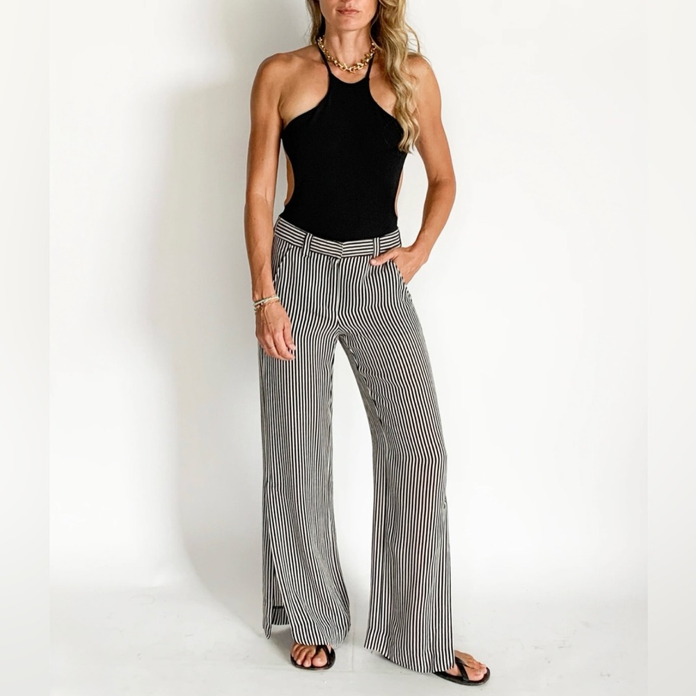 A.L.C. Striped Silk Women's Pants